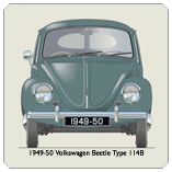 VW Beetle Type 114B 1949-50 Coaster 2